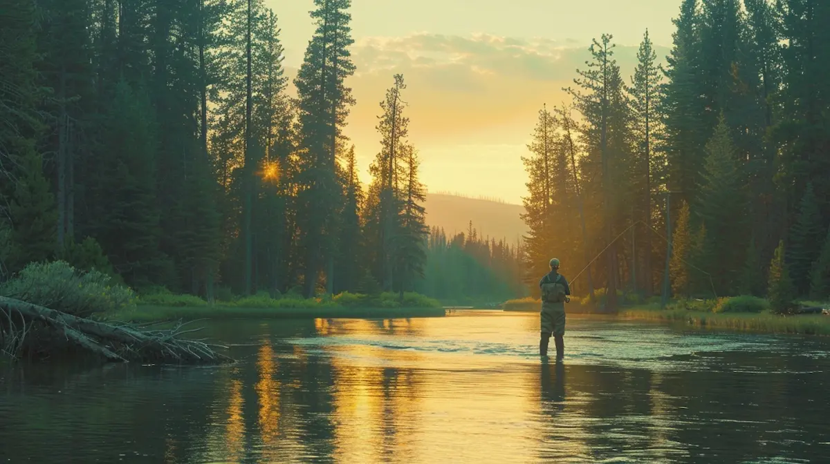 Fly fishing guide service image for an outdoor business video article