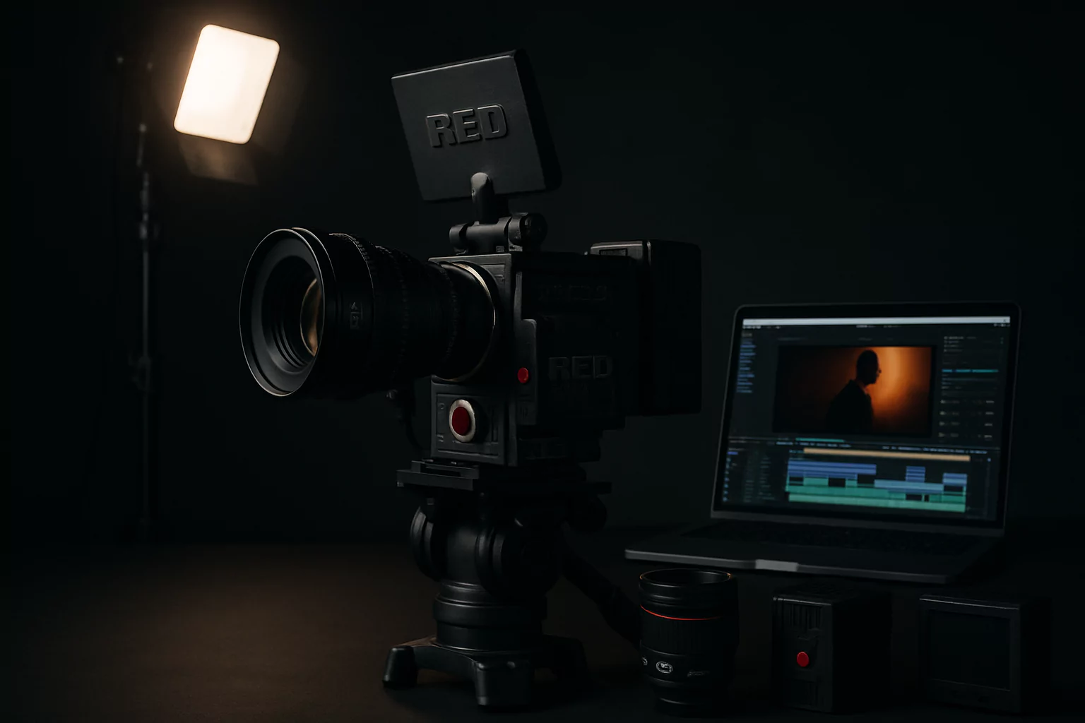 Commercial video production camera setup for planning multi-use content